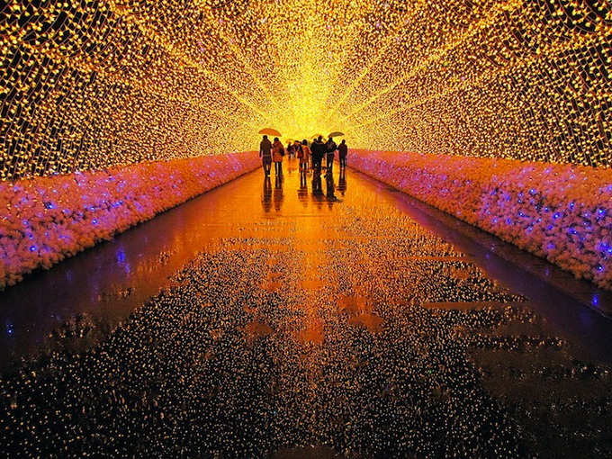 Инсталляция Зимнее освещение в Японии   